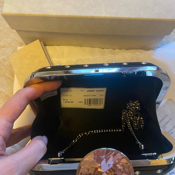 Acrylic Crystals Jimmy Choo Clutch - Picture 4 of 5